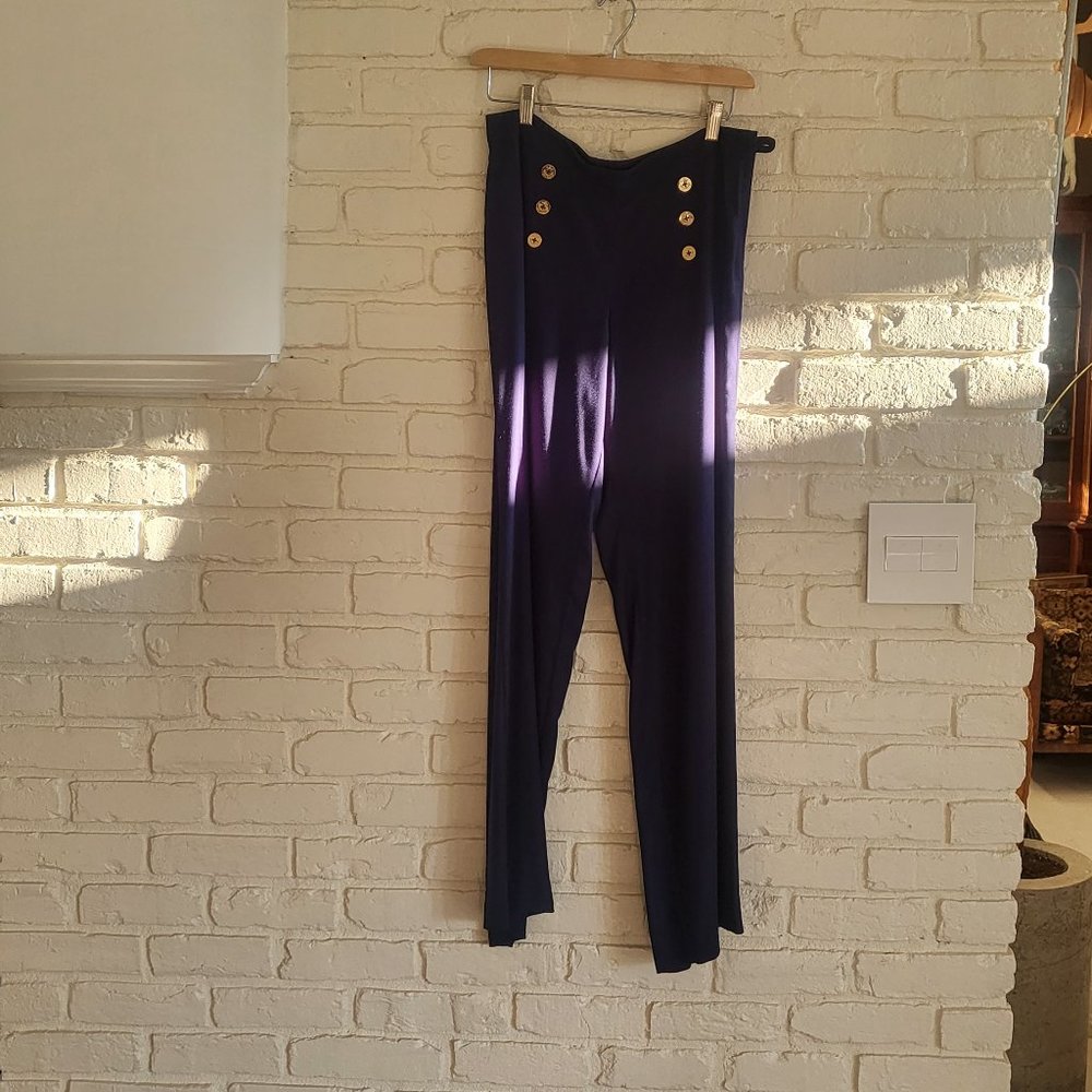 Lilly Pulitzer High Waist Side Zip Wide Leg Vintage Pants (Size 4 or 6?)